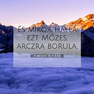4 Mózes 16:4 Bibliai vers magyarázata