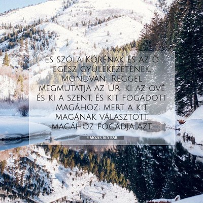 4 Mózes 16:5 Bibliai vers magyarázata