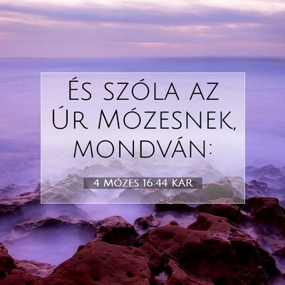 4 Mózes 16:44 Bibliai vers magyarázata