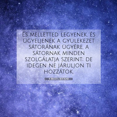 4 Mózes 18:4 Bibliai vers magyarázata