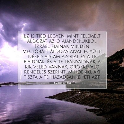 4 Mózes 18:11 Bibliai vers magyarázata