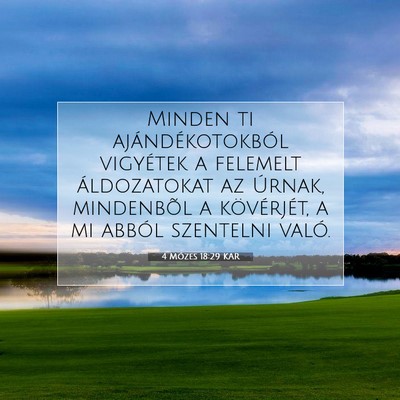 4 Mózes 18:29 Bibliai vers magyarázata
