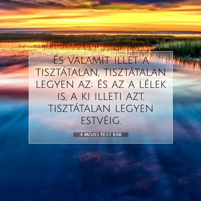 4 Mózes 19:22 Bibliai vers magyarázata