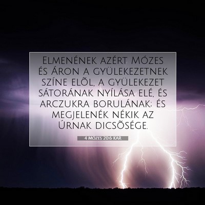 4 Mózes 20:6 Bibliai vers magyarázata