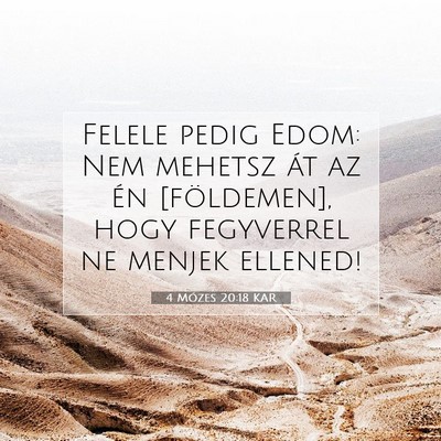 4 Mózes 20:18 Bibliai vers magyarázata