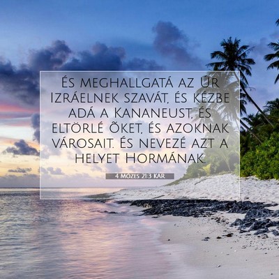 4 Mózes 21:3 Bibliai vers magyarázata