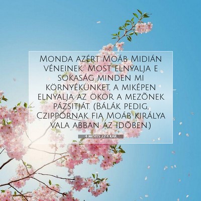 4 Mózes 22:4 Bibliai vers magyarázata