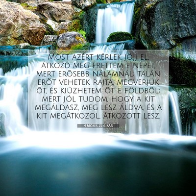 4 Mózes 22:6 Bibliai vers magyarázata