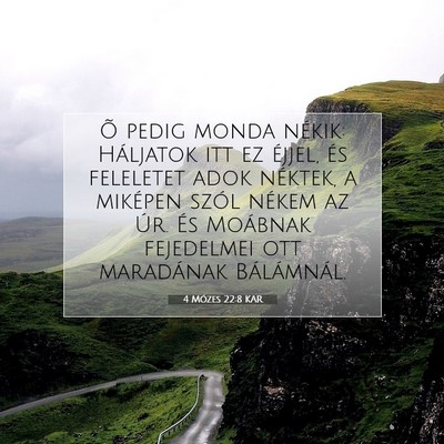 4 Mózes 22:8 Bibliai vers magyarázata