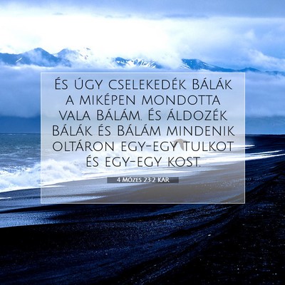 4 Mózes 23:2 Bibliai vers magyarázata