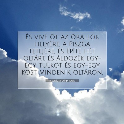 4 Mózes 23:14 Bibliai vers magyarázata
