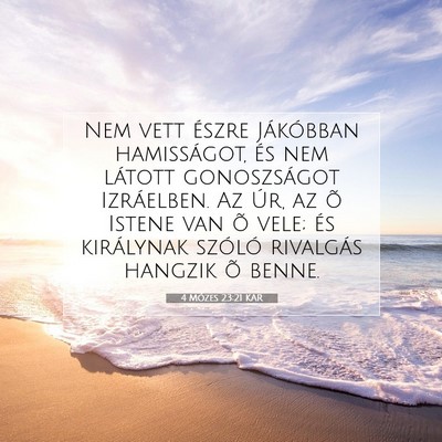 4 Mózes 23:21 Bibliai vers magyarázata