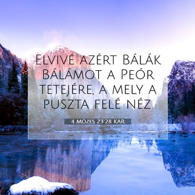 4 Mózes 23:28 Bibliai vers magyarázata