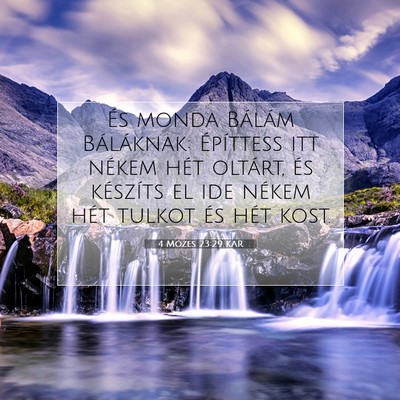 4 Mózes 23:29 Bibliai vers magyarázata