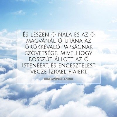4 Mózes 25:13 Bibliai vers magyarázata