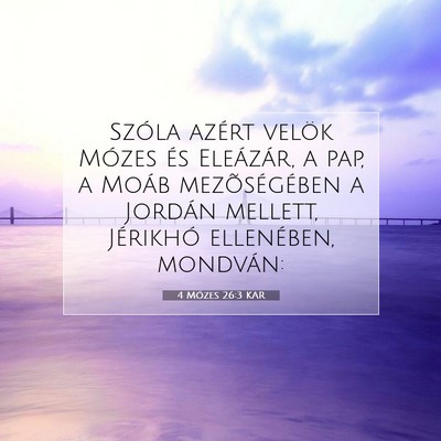 4 Mózes 26:3 Bibliai vers magyarázata