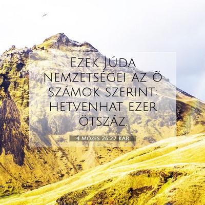 4 Mózes 26:22 Bibliai vers magyarázata