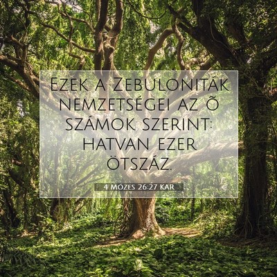 4 Mózes 26:27 Bibliai vers magyarázata