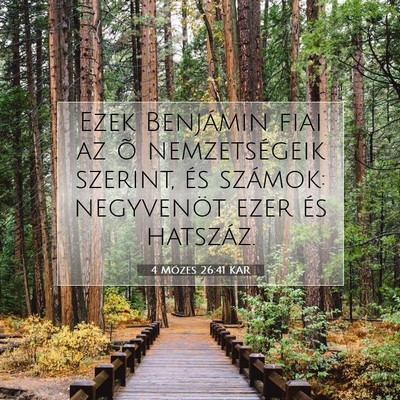 4 Mózes 26:41 Bibliai vers magyarázata