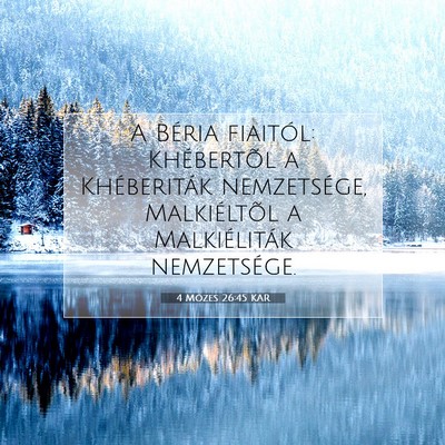 4 Mózes 26:45 Bibliai vers magyarázata