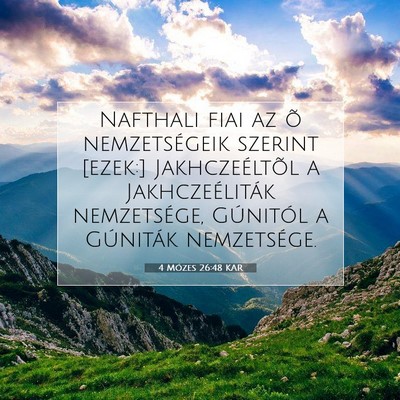 4 Mózes 26:48 Bibliai vers magyarázata
