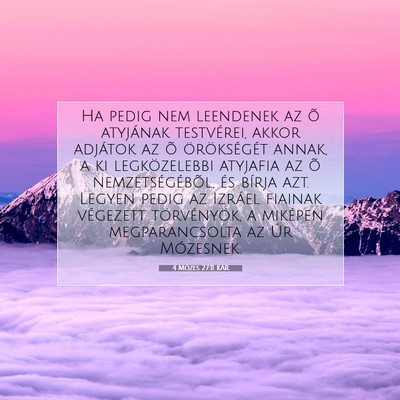 4 Mózes 27:11 Bibliai vers magyarázata