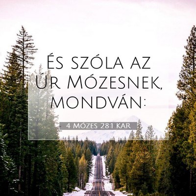 4 Mózes 28:1 Bibliai vers magyarázata