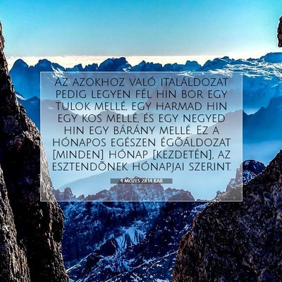 4 Mózes 28:14 Bibliai vers magyarázata