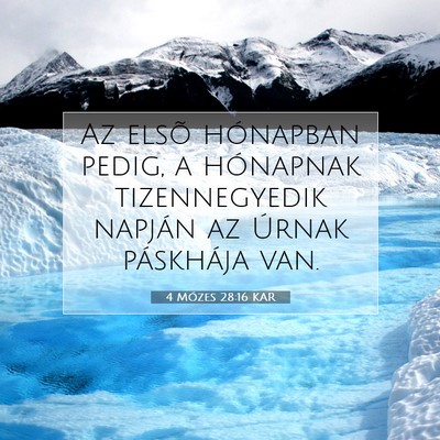 4 Mózes 28:16 KAR Bibliai verskép