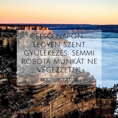 4 Mózes 28:18 Bibliai vers magyarázata
