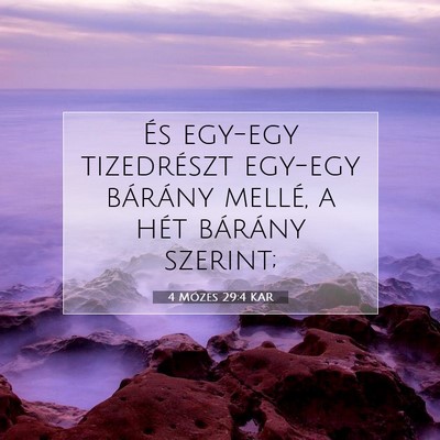 4 Mózes 29:4 Bibliai vers magyarázata
