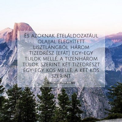 4 Mózes 29:14 Bibliai vers magyarázata