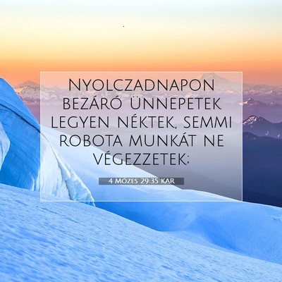 4 Mózes 29:35 Bibliai vers magyarázata