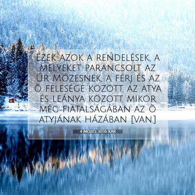 4 Mózes 30:16 Bibliai vers magyarázata