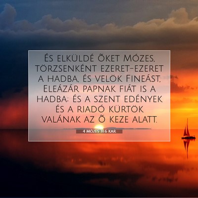 4 Mózes 31:6 Bibliai vers magyarázata