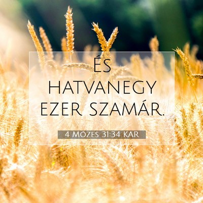 4 Mózes 31:34 Bibliai vers magyarázata