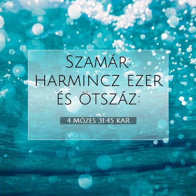 4 Mózes 31:45 Bibliai vers magyarázata