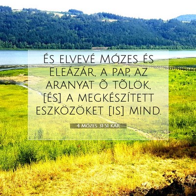 4 Mózes 31:51 Bibliai vers magyarázata