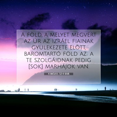 4 Mózes 32:4 Bibliai vers magyarázata
