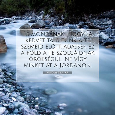 4 Mózes 32:5 Bibliai vers magyarázata