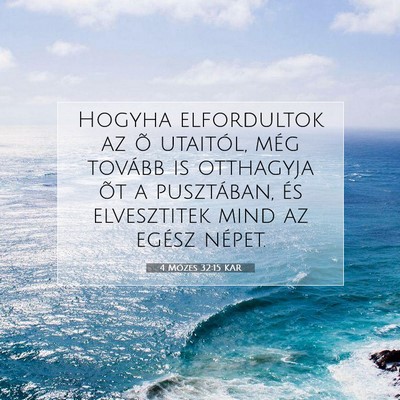 4 Mózes 32:15 Bibliai vers magyarázata