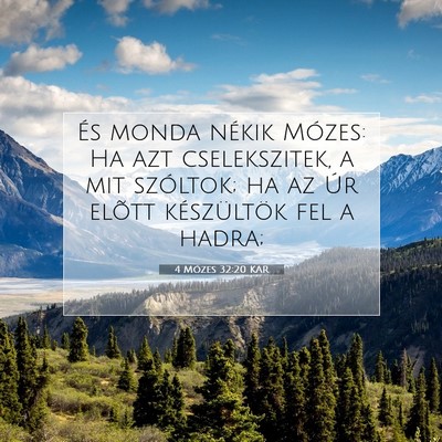 4 Mózes 32:20 Bibliai vers magyarázata