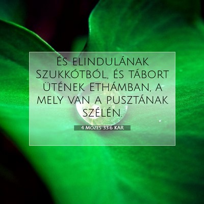 4 Mózes 33:6 Bibliai vers magyarázata