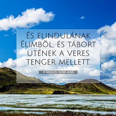 4 Mózes 33:10 Bibliai vers magyarázata