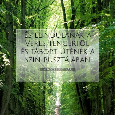 4 Mózes 33:11 Bibliai vers magyarázata