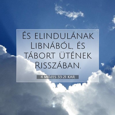 4 Mózes 33:21 Bibliai vers magyarázata