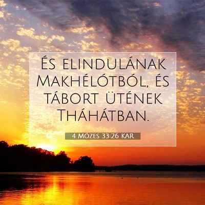 4 Mózes 33:26 Bibliai vers magyarázata