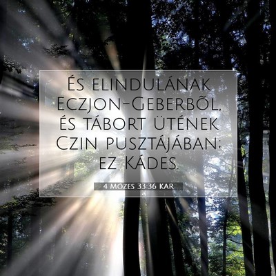 4 Mózes 33:36 Bibliai vers magyarázata