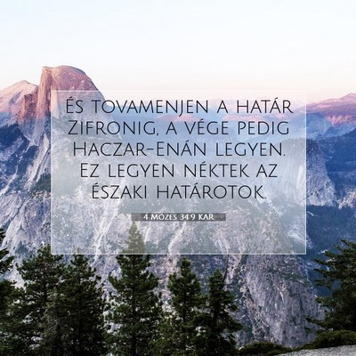 4 Mózes 34:9 Bibliai vers magyarázata