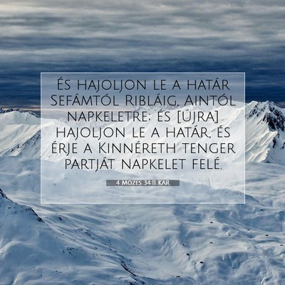4 Mózes 34:11 Bibliai vers magyarázata